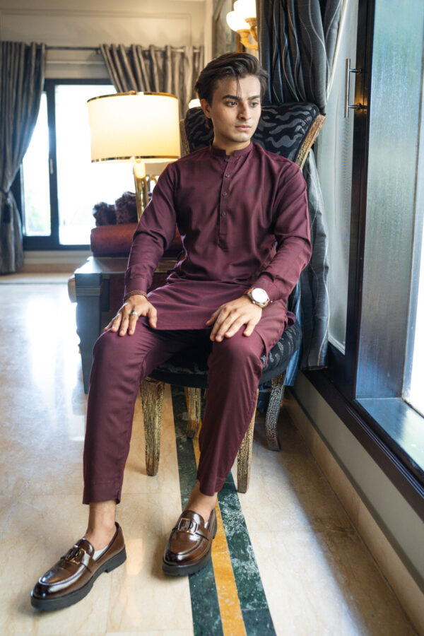 Maroon Kurta - Image 3